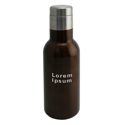 20 Oz. Apollo™ BevBottle™ Triple Wall Amber Flask
