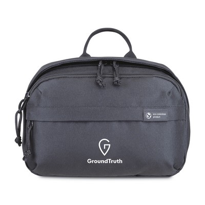 Renew Recycled rPET Toiletry Bag - AWARE™ - Black