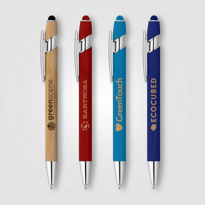 Ellipse Bamboo Stylus Pen - Laser
