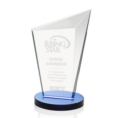 Nemesus Award w/Blue Base (5 5/8"x 9")