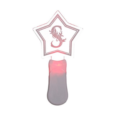 Stars Glow Stick Custom Shaped Light Stick Handheld Acrylic Glow Sign - Multi Colors Light