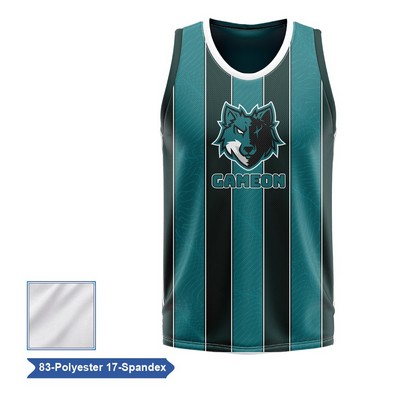 Sublimation Premium Poly Spandex Basketball Jersey - M/W/K