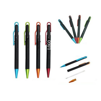 Point Press Retractable Writing Ballpoint Pen