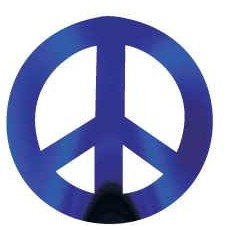 Peace Sign Promotional Magnet w/ Strip Magnet (8")