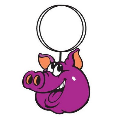 Pig Executive Key Chain w/Mirrored Back (8 Square Inch)
