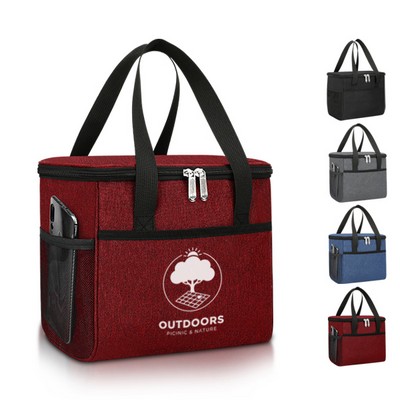 Structured 8-Can Heathered Soft Cooler