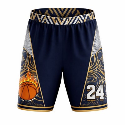 Unisex & Kids Standard Length Sublimated Basketball Shorts 150 GSM