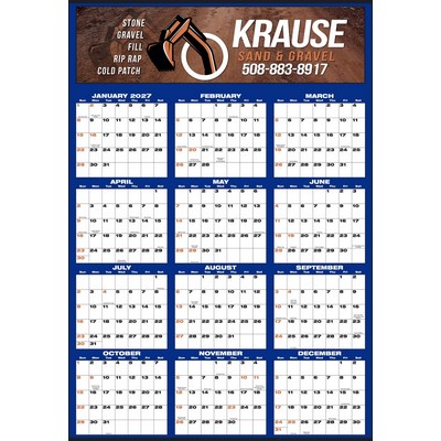 Year-In-View® Full Color Large Memo Calendar
