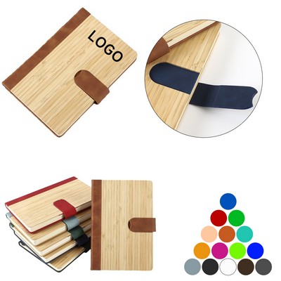 A5 Bamboo Cover Notebook