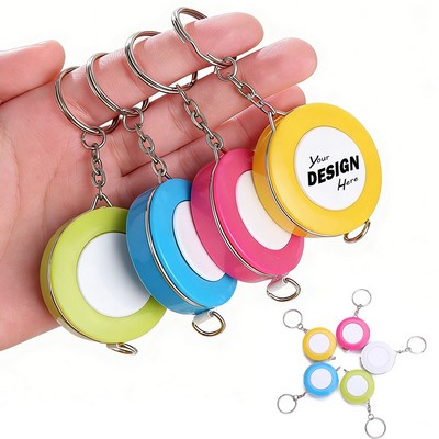 Retractable Soft Sewing Tape Measure Keychain