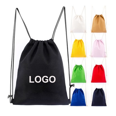 5 oz Natural Cotton Drawstring Backpack