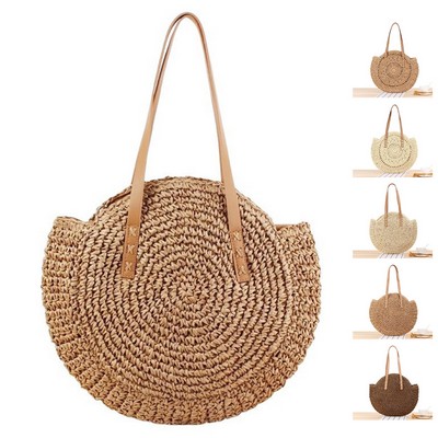 Straw Woven Tote Bag