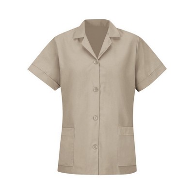 Red Kap Women's Loose Fit Short Sleeve Button Smock - TP23