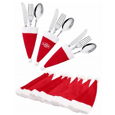 Christmas Hat Shaped Silverware Cutlery Set