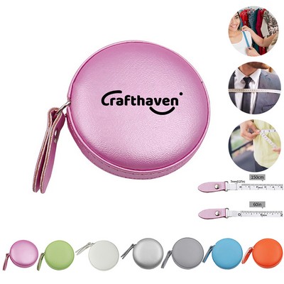 60" Leather Retractable Measure Tape