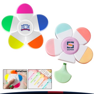 TwirlMark 5-Color Fidget Spinner Highlighter