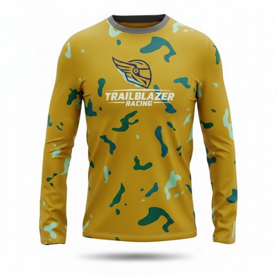 Unisex Long Sleeve Pinhole Mesh Sublimated T Shirt