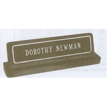 Bronze Desk Plate w/Easel Back (10" x 2 1/4")