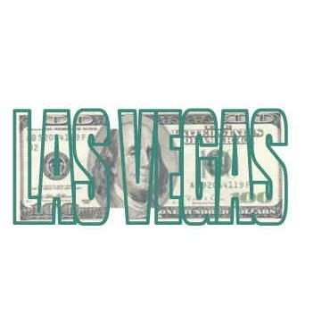Las Vegas Block Letter $100 Bill Magnet w/ Full Magnetic Back (3 Square Inch)