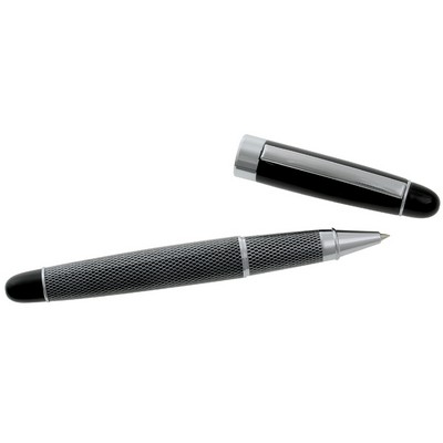 Etched Diamond Design Roller Ball Pen