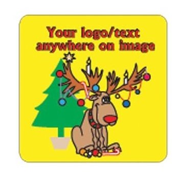 Reindeer Acrylic Coaster w/Felt Back