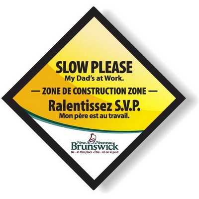 Custom Full Color Magnetic Vehicle Signs 11.5"x11.5", Long Term Outdoor Use