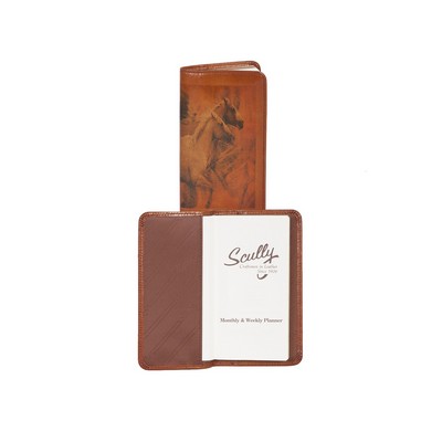 Imprinted Leather Weekly Pocket Planner