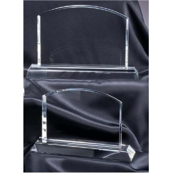Small Arched Rectangle Crystal Award