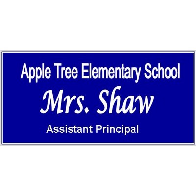 Name Badge - Laser Engraved - 1" x 3"