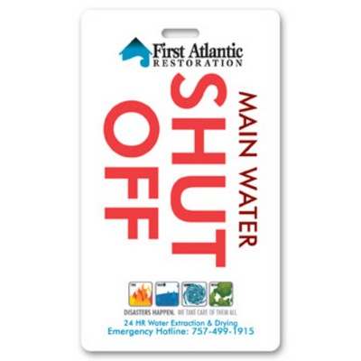 USA Made Laminated Event Tag (2.625"x4.5") Rectangle