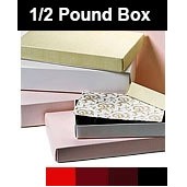 Brown Everyday Candy Box Tray w/12 Cavities (1/2 Lb.)