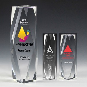 Flat Top Obelisk Award w/4-Color Process (2"x 6"x 2")