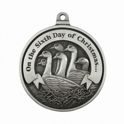Twelve Days of Christmas Full Size Ornament (Day 6 - Six Geese-a-Laying)