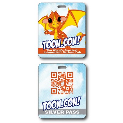 Extra-Thick Laminated I.D./Event Badge with Punch - 3.125x3.625 - 24 pt.