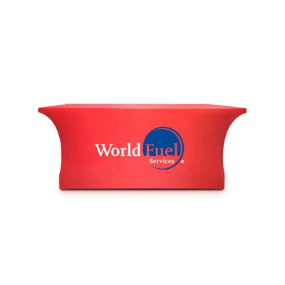 4' 4-Sided With Zipper Back Stretch Table Cover
