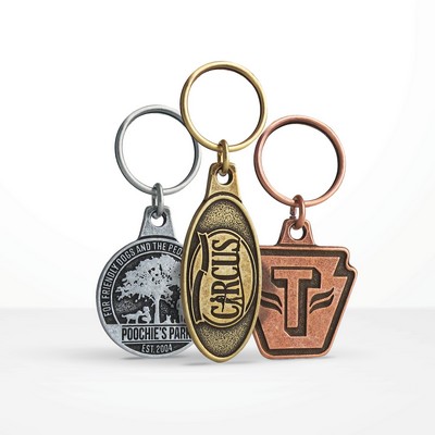 Custom Shape Metal Value 2D Key Chain (1,000 Pieces)