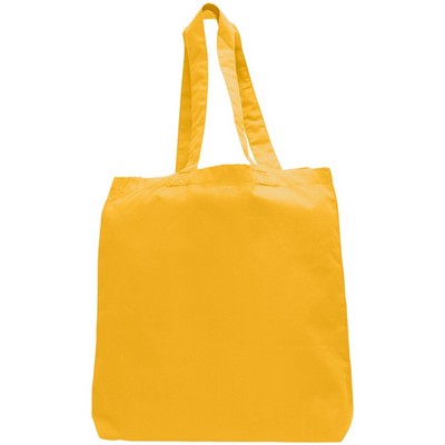 7 oz Cotton Canvas Tote Bag - 10"x14" w/ - 5"G - 20"Handle
