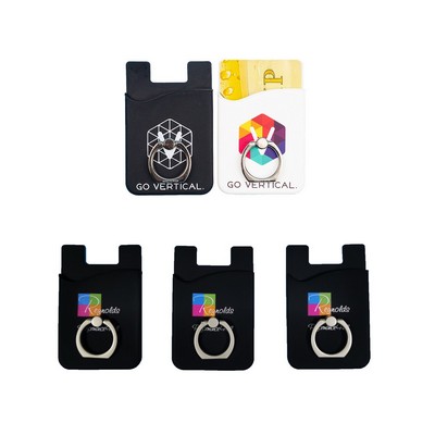Silicone Card Keeper With Ring Stand