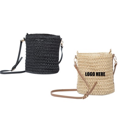 Bucket Straw Bag