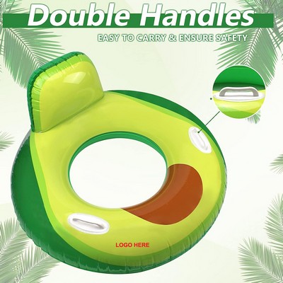 Inflatable Avocado Pool Float