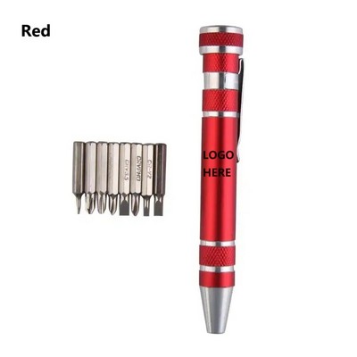8" 1 Aluminum Screwdriver Tool Kit