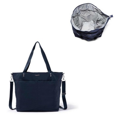 Baggallini Large Carryall Tote Bag - French Navy Blue