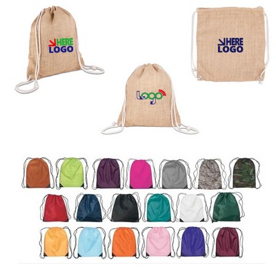 Jute Drawstring Bag
