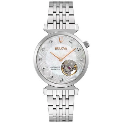 Bulova Watches Ladies' Automatic Heartbeat Regatta Watch w/Stainless Steel Bracelet