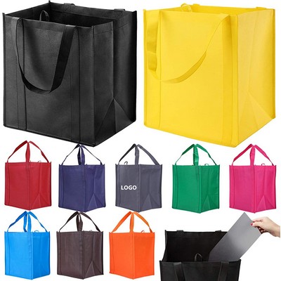 Custom Heavy Duty Nonwoven Grocery Tote Bag