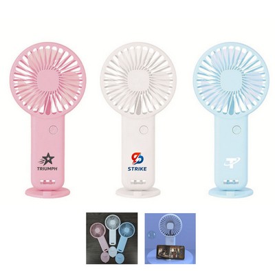 Mini Handheld Fan with Phone Stand