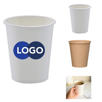 8 oz White Paper Coffee Cups