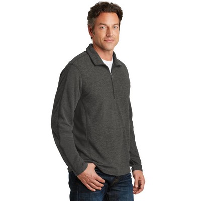 Port Authority Heather Microfleece 1/2-Zip Pullover
