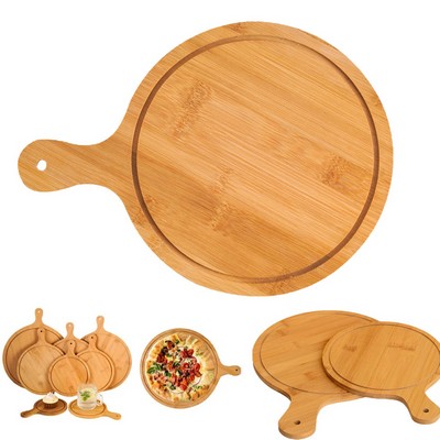 7" Wood Pizza Plate