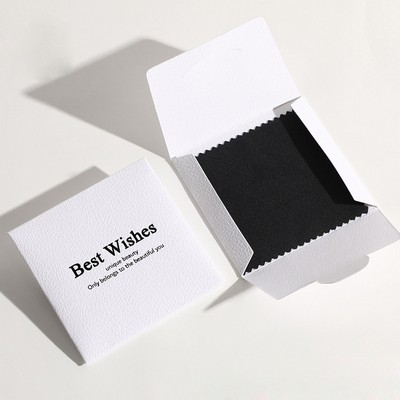 Jewelry Cleaning Microfiber Cloth Polishing with Paper Bag